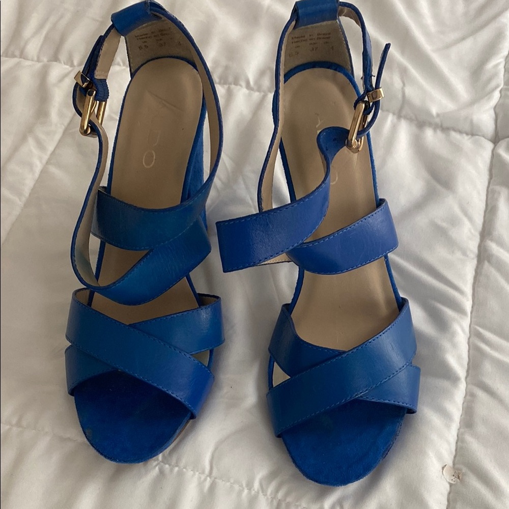 Aldo Women's Cobalt Blue Strappy Sandals